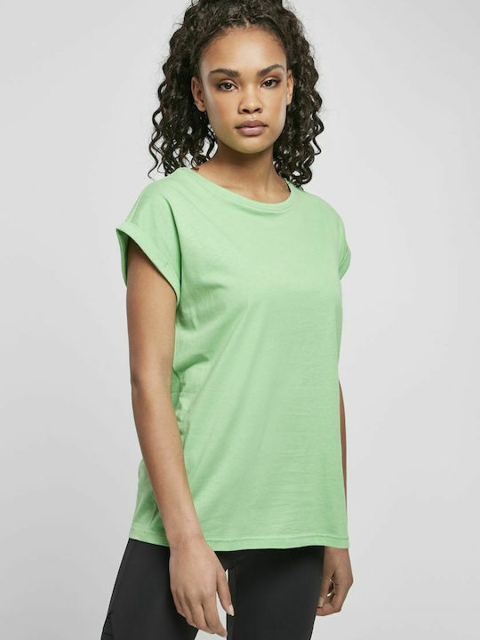 Urban Classics Γυναικείο T-shirt Ghostgreen