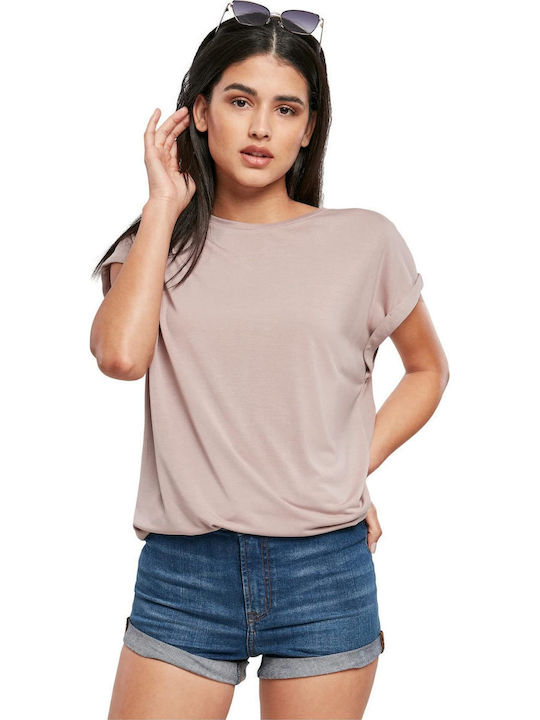 Urban Classics TB4092 Γυναικείο T-shirt Ροζ