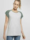 Urban Classics TB1913 Damen T-shirt Gray