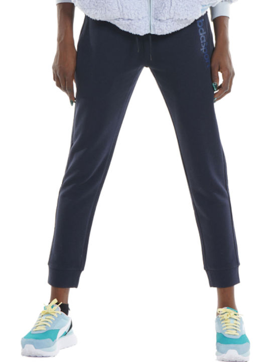 Body Action Women's Jogger Sweatpants Navy Blue