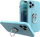 Hurtel Ring Back Cover Σιλικόνης Γαλάζιο (iPhon...