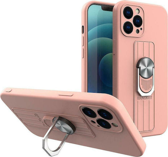 Hurtel Ring Back Cover Σιλικόνης Ροζ (iPhone 11 Pro Max)