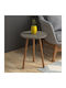Round Side Coffee Table Roma Wooden Cappuccino W33.5xL33.5xH46cm