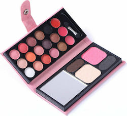 La Meila 22 Colors Makeup Palette for Face, Eyes, Lips & Eyebrows Pink 112gr