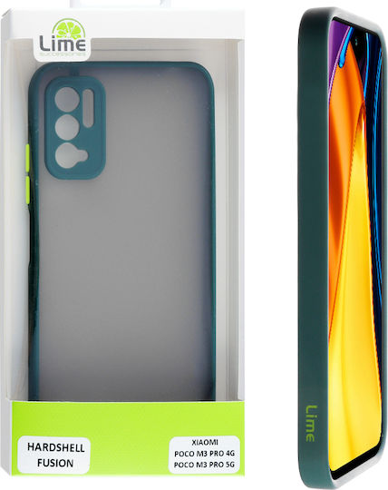 Lime Hardshell Camera Guard Back Cover Πλαστικό / Σιλικόνης Dark Green with Yellow Keys (Poco M3 Pro)