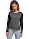 Women's Cotton Long Sleeve Grey Blouse