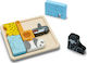 Ξύλινο Παιδικό Puzzle Σφηνώματα Ζωάκια για 2+ Ετών 7pcs Plan Toys