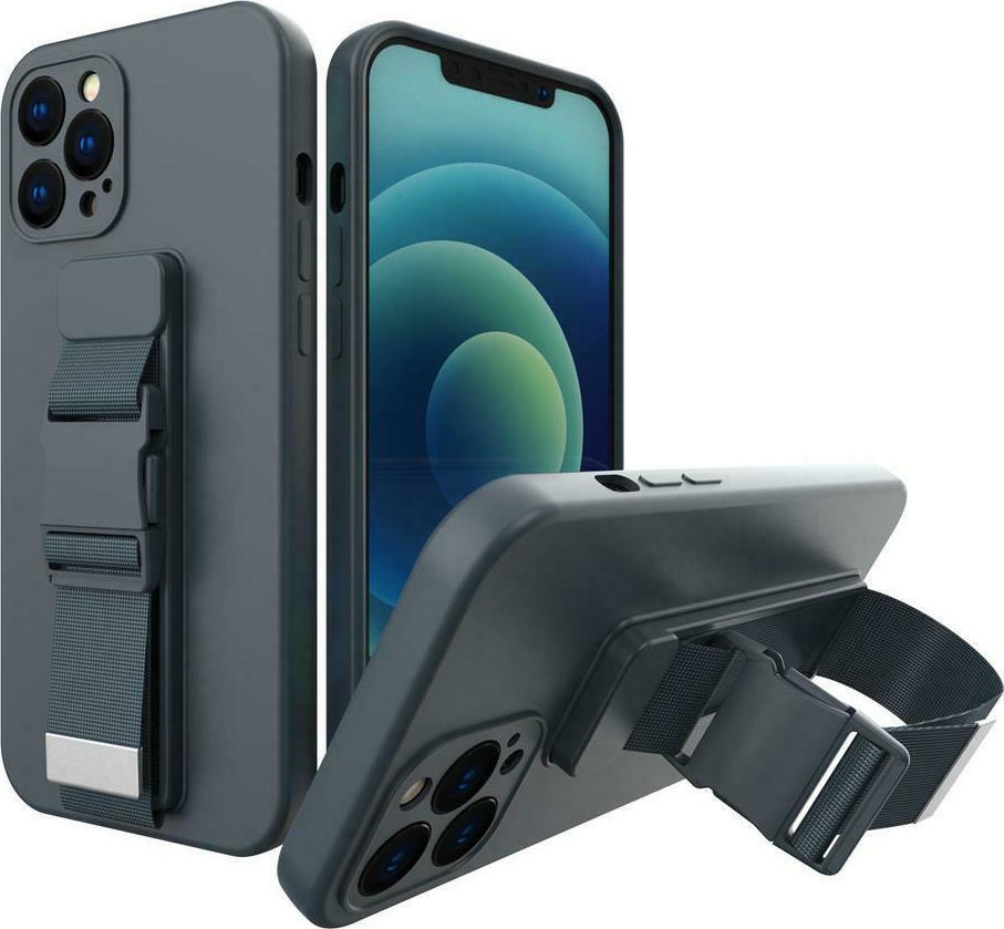 Hurtel Rope Back Cover Σιλικόνης 1mm Navy Μπλε (iPhone 13 Pro) | Skroutz.gr