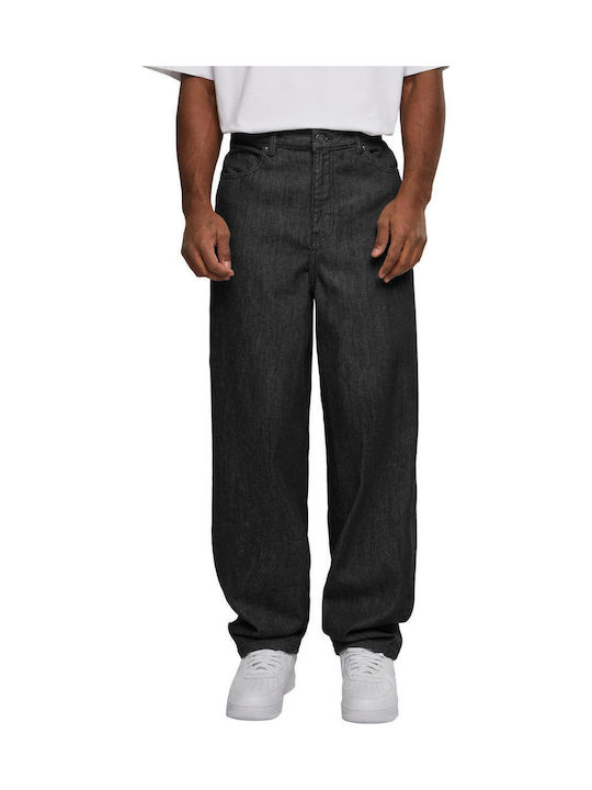 90‘s Ανδρικό Παντελόνι Τζιν με Relaxed Straight Εφαρμογή Μαύρο