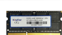 KingFast 4GB DDR3 RAM με Ταχύτητα 1600 για Laptop