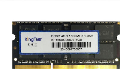 KingFast 4GB DDR3 RAM με Ταχύτητα 1600 για Laptop