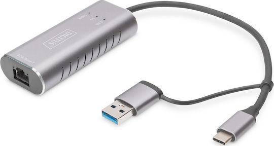 Digitus DN-3028 USB-C Адаптер за Мрежа с Проводниково Свързване Gigabit Ethernet