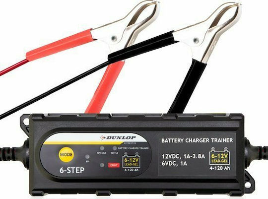 Dunlop Smart Charger Battery Autobatterieladegerät 6/12V 3.8A