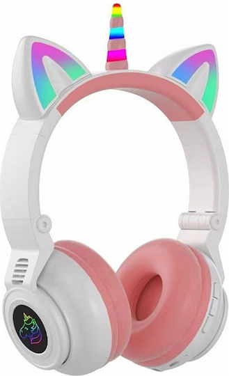 Unicorn STN27 Bluetooth Wireless On Ear Headphones with Radio with 7 hours of Operation White