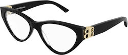 Balenciaga Women's Acetate Butterfly Frame Black