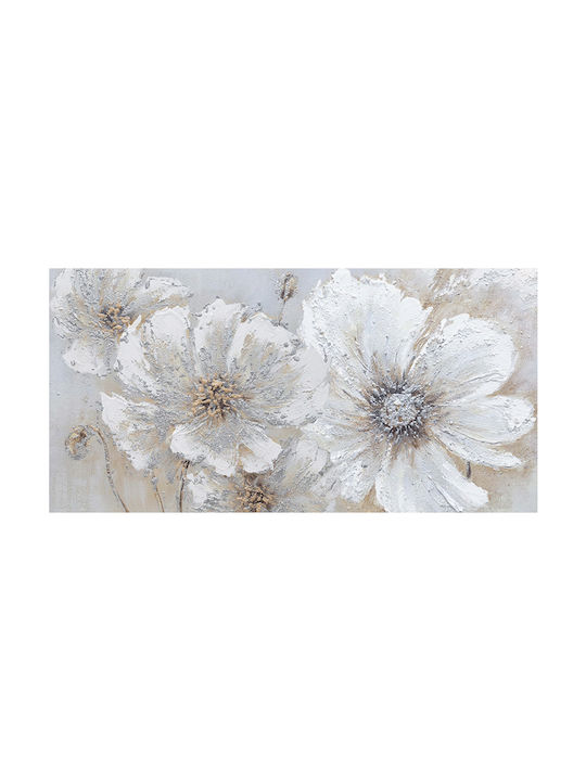 Καρβούνης Λουλούδια Πίνακας σε Καμβά 120x60cm
