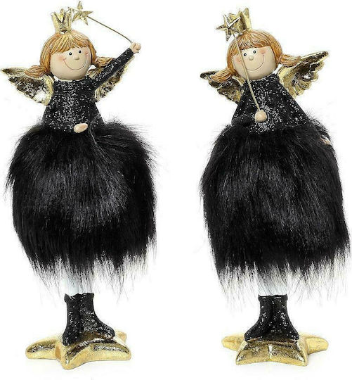 Espiel Christmas Figure Cherub Height 19cm On a Gold Star (Μiscellaneous Designs)