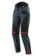 Dainese Tempest 3 D Dry Vară Femei Pantaloni Motocicletă Impermeabil Ebony/Black/Lava Red