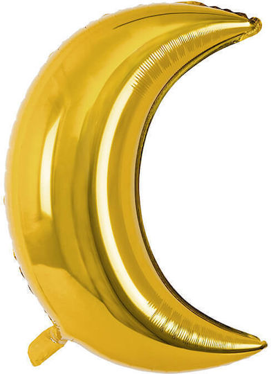 Balon Folie Jumbo Luna Auriu 60buc