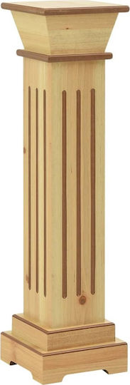 vidaXL Plant Stand Wooden Brown 17cmx17cmx66cmcm.