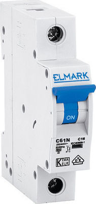 Elmark 1-Pole Automatic Circuit Breaker 16A 41516C