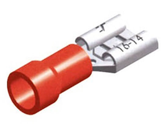 Elektrischer Terminal Schnelltrennung mit Isolierung 2.8 F1-2.8V/8 CHS Rot (01.036.0089)