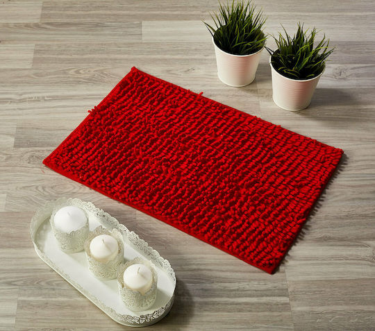 Whitegg Badematte Synthetisch,Polyester/Cotton/Leather Rechteckig Pat27 4 Red 40x60cm