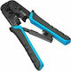 WP Ethernet Internet Cable Crimping Plier RJ12, RJ11, RJ45 with Cable Cutter & Ratchet Mechanism