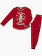 Minerva Kinder Schlafanzug Winter Rot