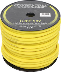 Ground Zero Cablu Electrică Auto Fire de alimentare de înaltă calitate Gzpc 20y20 mm² cca - galben Ground Zero Cablu Electrică Auto Fire de alimentare de înaltă calitate Gzpc 20y20 mm² cca - galben
