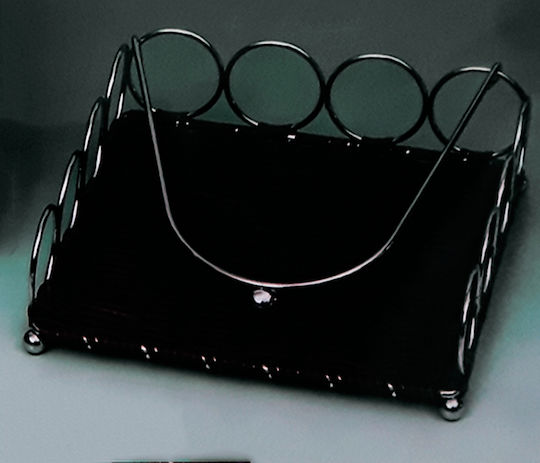 Karvounis Serviettenhalter Schwarz CK2004