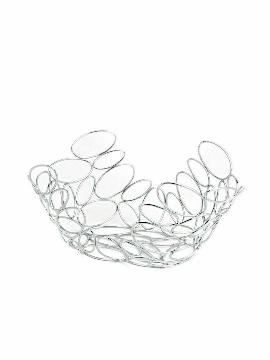 Καρβούνης Fruit Bowl Metallic Silver