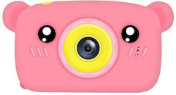 Andowl QK6 Bear Compact Camera 10MP with 2" Display Pink