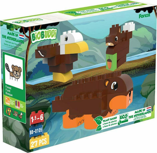 Biobuddi Blocks Eco Build the Animals of the Forest for 1.5-6 years Years 27pcs