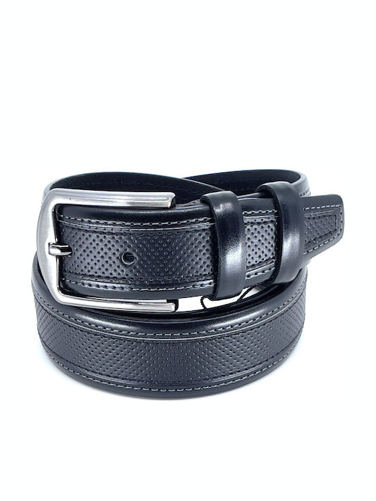 Legend Accessories Herren Gürtel Leder Schwarz