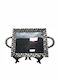 Karvounis Plastic Rectangular Decorative Tray with Mirror Silver 40x3x24.5cm