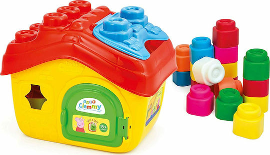Baby Clementoni Τουβλάκια Το Πρώτο μου Σπιτάκι της Peppa με Μαλακά Τουβλάκια για 2+ Ετών 15τμχ