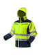 Neo Tools Work Jacket Reflective Softshell with Detachable Hood Yellow