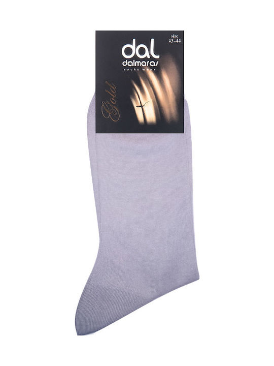 Dal 400 Men's Solid Color Socks Light Grey