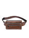 Leather Waist Bag Brown