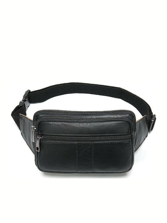 Leather Waist Bag Black