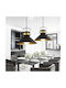 Pendant Light Black Bell with Socket E27 36cm