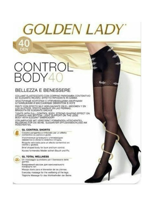 Golden Lady Control Body 122KKK Γυναικείο Καλσόν 40 Den Σύσφιξης Μαύρο
