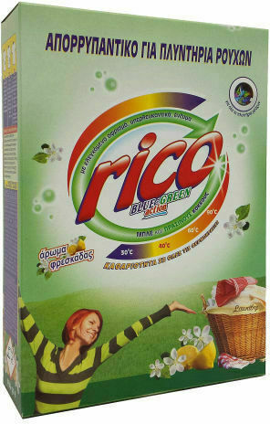 Rico Blue & Green Action Απορρυπαντικό Ρούχων σε Σκόνη με Άρωμα Φρεσκάδας 0.45kg