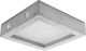 Sollux Riza Ceiling Mount Light 33cm Gray with Integrated LED made of Cement