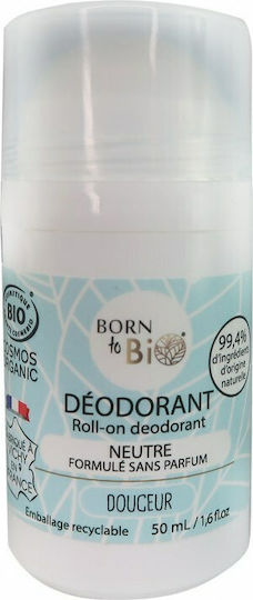 Born To Bio Neutral Deodorant Roll-On Aluminium Free 50ml