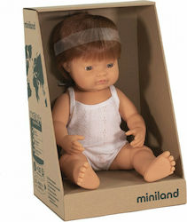 Miniland Baby Doll Caucasian Redhead Boy for 3+ Years Old 21 cm.