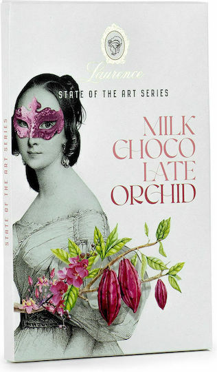 Laurence - Galerie de Chocolat Schokolade Milch Orchidee 80gr 1Stück