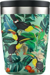 Chilly's Tropical Glas Thermosflasche Rostfreier Stahl BPA-frei Mehrfarbig 340ml CB22054