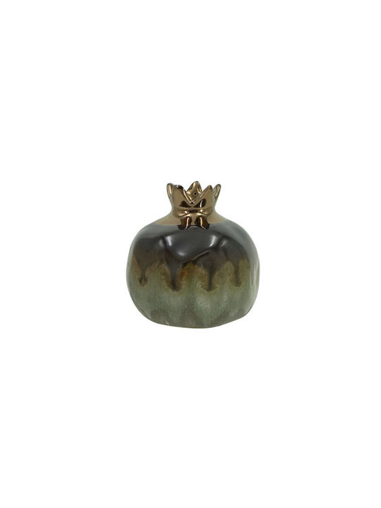 Marhome Настолници Гоури Нар Малък Olive oil/Bronze Керамичен 6.5x6.5см 1бр